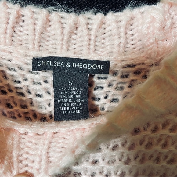 Chelsea & Theodore Light Pink Knit Cozy Sweater - Picture 3 of 6